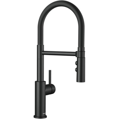 mezclador con ducha de mano negro mate - 525793 - blanco -