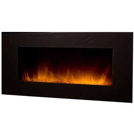 Chimenea eléctrica 2000w con mando a distancia - volcano xxl - chemin'arte -