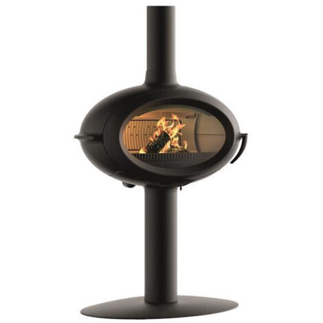 Estufa de leña de hierro fundido negro de 7kw - p648114 - invicta -
