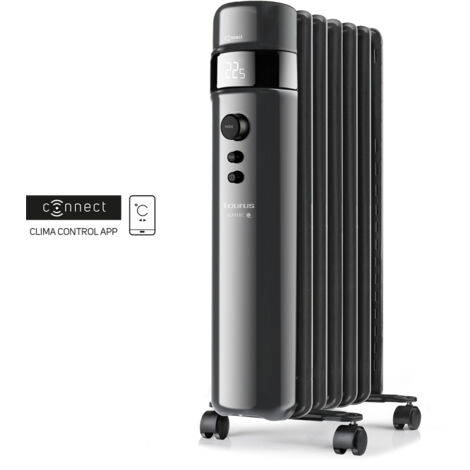 Radiador conectado en baño de aceite 1500w negro. - AGADIR CONNECT 1500 - Taurus Alpatec -