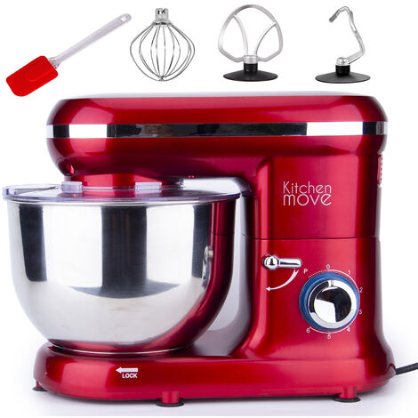 robot pastelero multifunción 5.5l 1500w rojo - BAT-1519 - Kitchen Move -