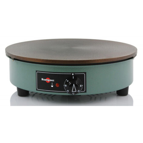 crepera de hierro fundido 40cm 3000w verde - cebpa4ao - krampouz -