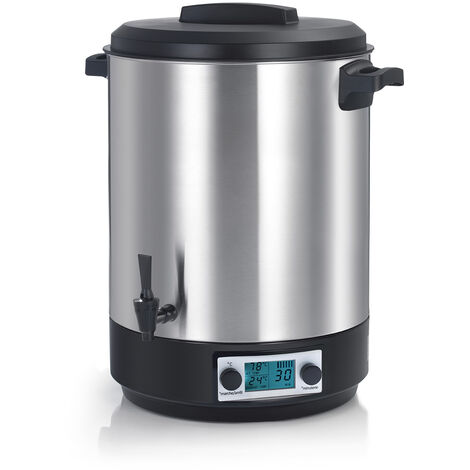 esterilizador eléctrico lcd con grifo y temporizador 45l 2500w acero inoxidable - STERI PRO INOX 45L LCD - Robby -