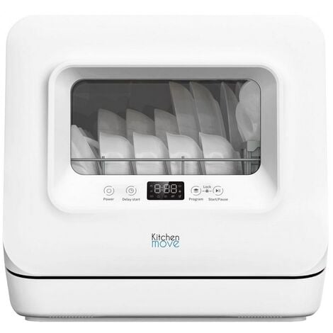 Mini lave vaisselle compact WASHCLEAN Blanc ABS 3 couverts
