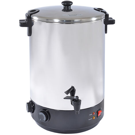 esterilizador eléctrico de acero inoxidable con grifo y temporizador 12l 1650w - ZJ-120TD - Kitchen Chef -