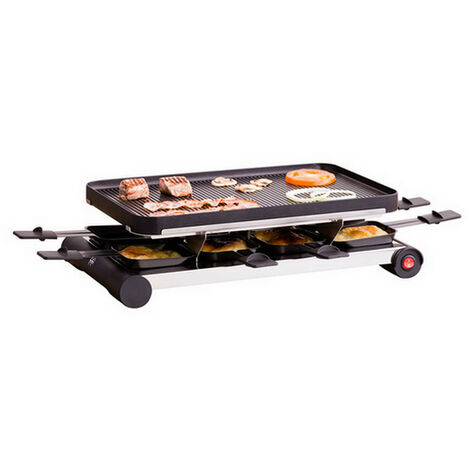 maquina raclette 8 personas 1200w y 6 mini-panqueques - doc188 - domoclip 