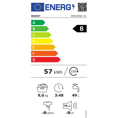 Brandt Lavadora Ojo De Buey 9kg 1400rpm - Wfb194qw con Ofertas en Carrefour