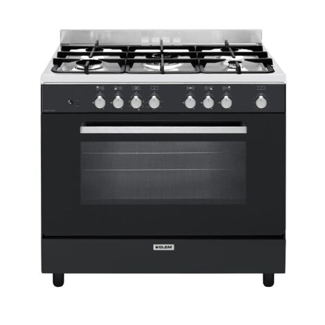 Cocina mixta 104l 5 fuegos negra. - GE960CVBK2 - Glem - (1/4)