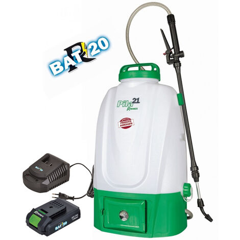 Pulverizador inalámbrico 20l + batería 2.0ah y cargador - prbat20/vit20 - ribiland - (1/2)