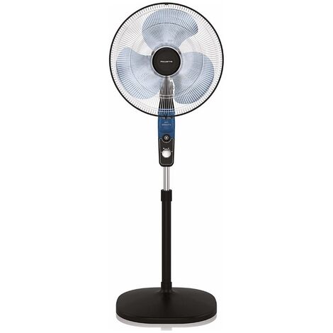 Ventilador de Pie Metal 80W 45cm Negro