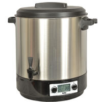 esterilizador eléctrico lcd con grifo y temporizador 31l 2000w acero inoxidable - STERI PRO INOX XL LCD - Robby -
