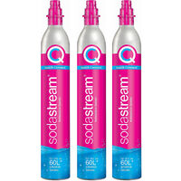 juego de 3 cilindros de gas co2 de conexión rápida 60l para gasificador - 3 X CYLINDRE QUICK CONNECT - Sodastream -