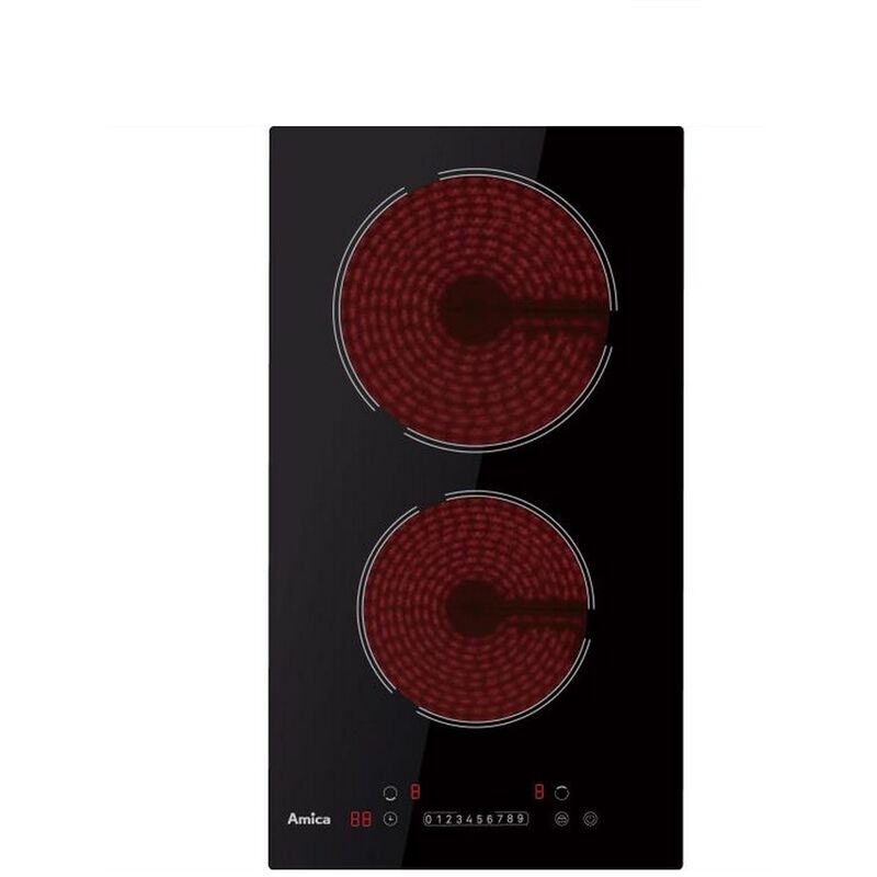 DOMINO Glaskeramikkochfeld Mit 2 Platten – 3000 W, Touchbedienung & Timer Für Moderne Küchen