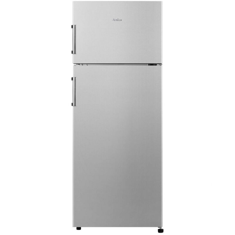 kombinierter Kühlschrank 55 cm 206 l statischer Edelstahl