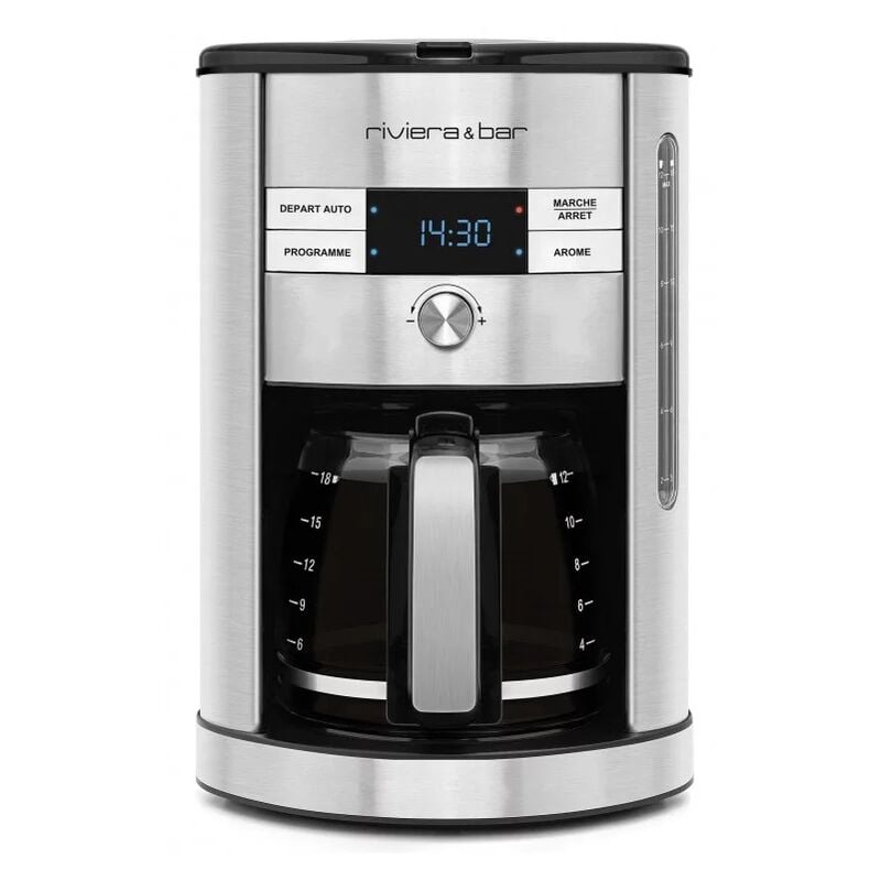 Filterkaffeemaschine für 18 Tassen, - - W, BCF550 riviera & Schwarz bar 950