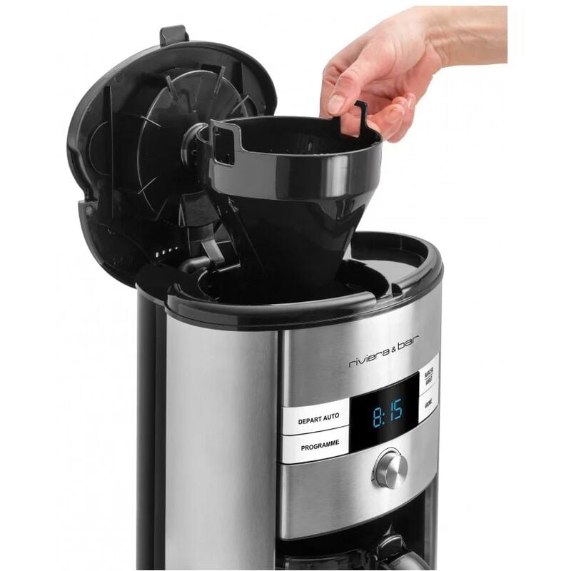 Filterkaffeemaschine für 18 Tassen, 950 - W, Schwarz - & bar BCF550 riviera