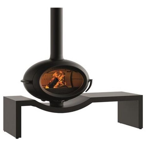 7 kw holzofen aus anthrazitfarbenem gusseisen - Invicta - P648124