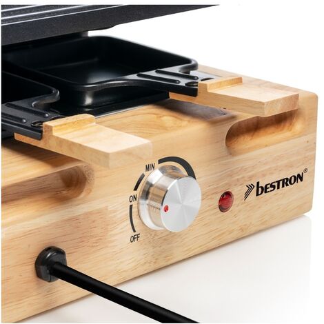 Raclette-grill fr 8 personen, 1500 w + grillstein - Bestron - ARG300BW