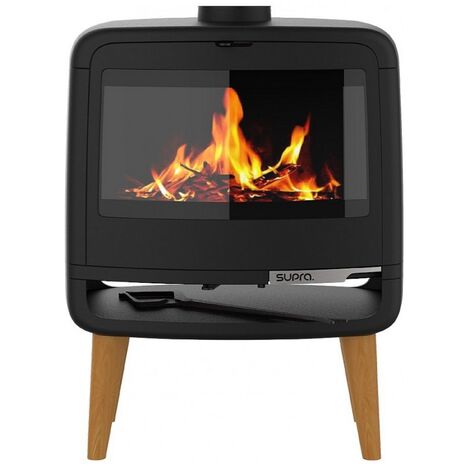 10-kw-holzofen aus schwarzem gusseisen - Supra - FR9016130B
