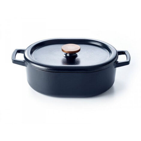 Emaillierte gusseisen daubière 31cm schwarz - Beka - 15141314 (1/4)
