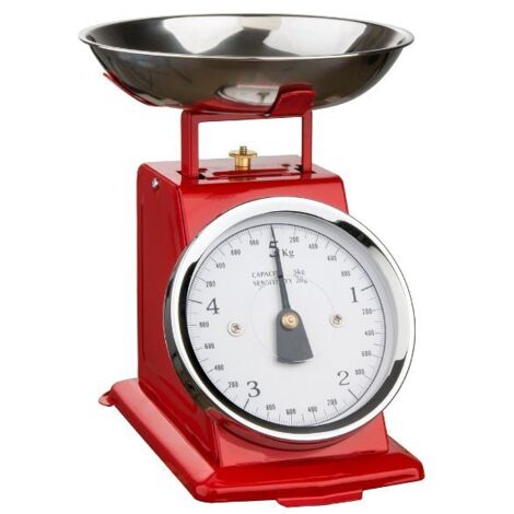 5 kg - 20 g rote mechanische küchenwaage - Ogo - 7915011