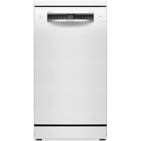 Freistehender geschirrspüler (45 cm). Home connect. 44 db. 10 maßgedecke. 6 programme. 5 optionen. Weiß. Besteckschublade. Wärmetauscher/trocknungshilfe. - Bosch - SPS4EMW17E