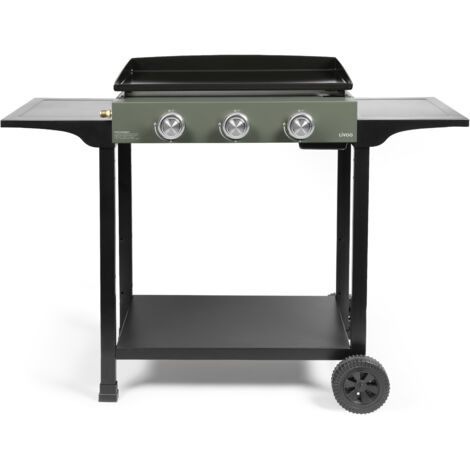 Livoo DOC326 Gas-Grillplatte grün und schwarz 62x34,5 cm