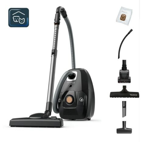 400-watt-64-db-kanisterstaubsauger aus schwarzem kork - Rowenta - YY5469FE