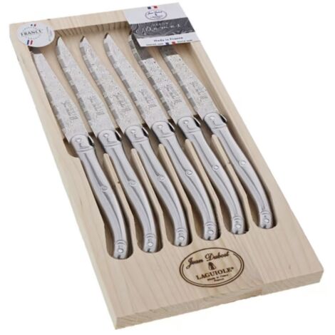 Damas Geschenkset 6 Laguiole Messer aus Edelstahl - Jean Dubost