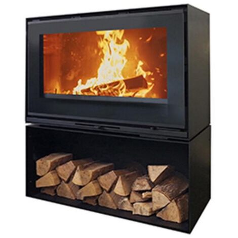 Panorama-holzofen – farbe tantrazit 411203 - Godin - 411203PEINTANTHRACITE