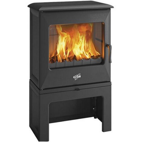 5 kw schwarzer gusseisen-holzofen - Godin - 388150PEINTANTHRACITE