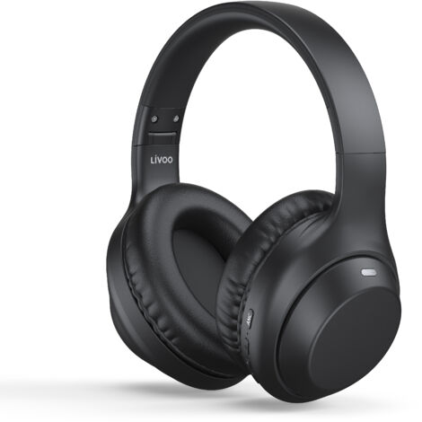 Schwarze kabellose bluetooth-kopfhörer mit umlaufendem ohr - Livoo - TES264N (1/5)