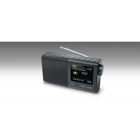 Schwarzes digitales tragbares radio - Muse - M117DB