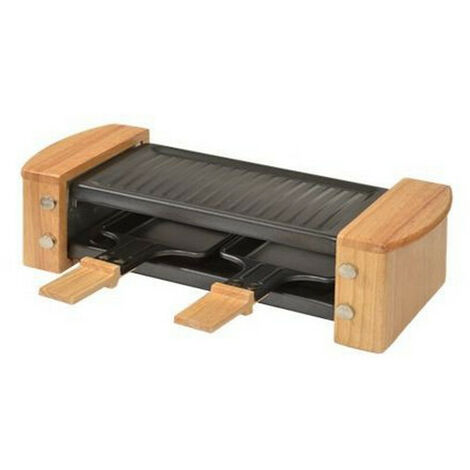WMF Küchenminis Raclette 2 Personen, Grill, Mini Raclette, 3 Pfännchen, Schieber und