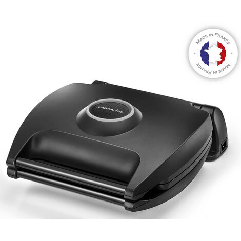 LAGRANGE Super 2 Waffeleisen – Antihaftbeschichtet, Rot, Mit Wechselbaren Platten | Für Waffeln & Sandwiches, Made In France