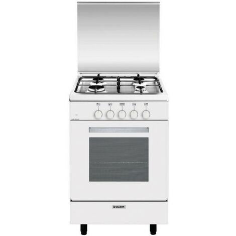 Gaskocher 60l 4 flammen weiß - Glem - ga551gwh