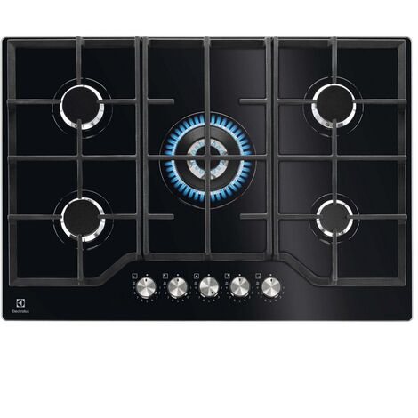Gasglastisch 74 cm 5 schwarze brenner - Electrolux - KGG75362K