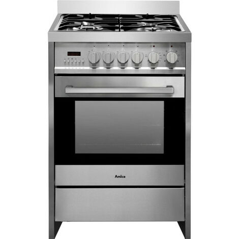 68l gaskocher mit 4 edelstahlbrennern - Amica - acme2005x