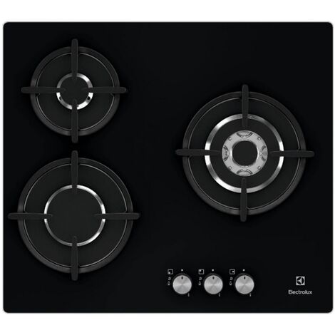 Gaskochfeld 56 cm 3 brenner schwarz - Electrolux - EGT6633NOK