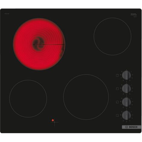 Cerankochfeld 60 cm 4 brenner 6600 w schwarz - Bosch - PKE611CA8E