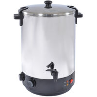 Elektrosterilisator aus edelstahl mit wasserhahn und timer 12l 1650w - Kitchen Chef - ZJ-120TD