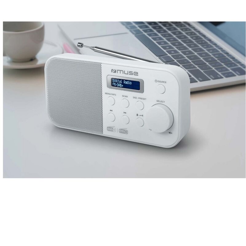 radio portatile digitale bianca - M-109DBW - muse