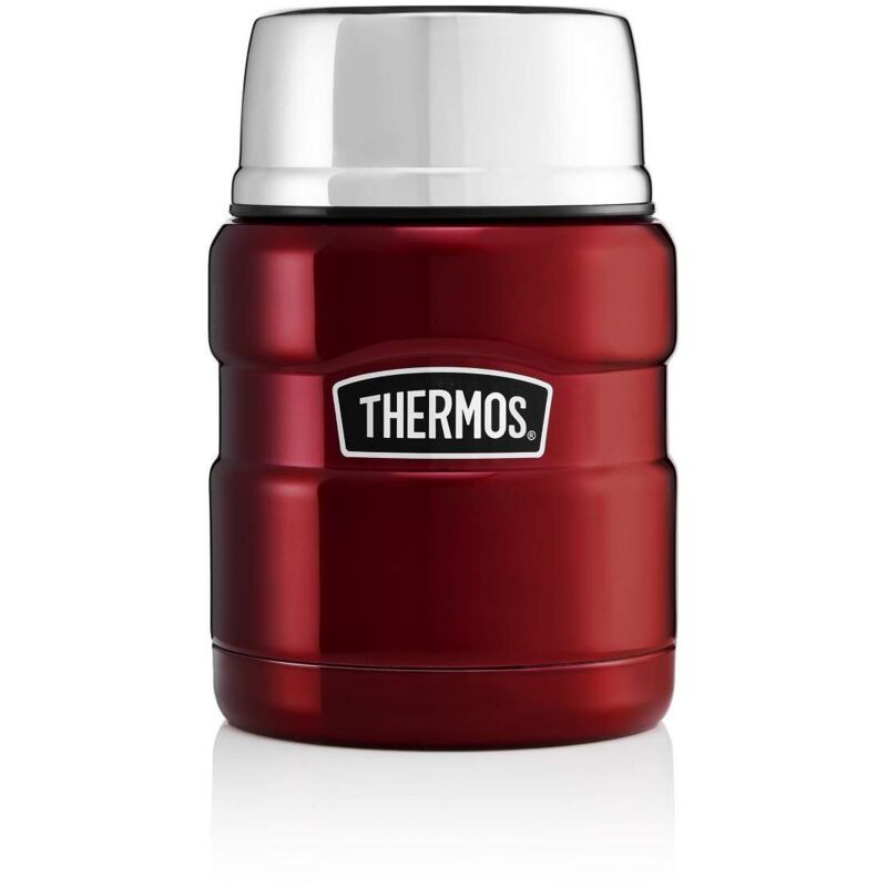 Thermos Food Jar 470 Ml - Contenitore Termico Per Cibo In Acciaio Inossidabile Rosso - Foto 8
