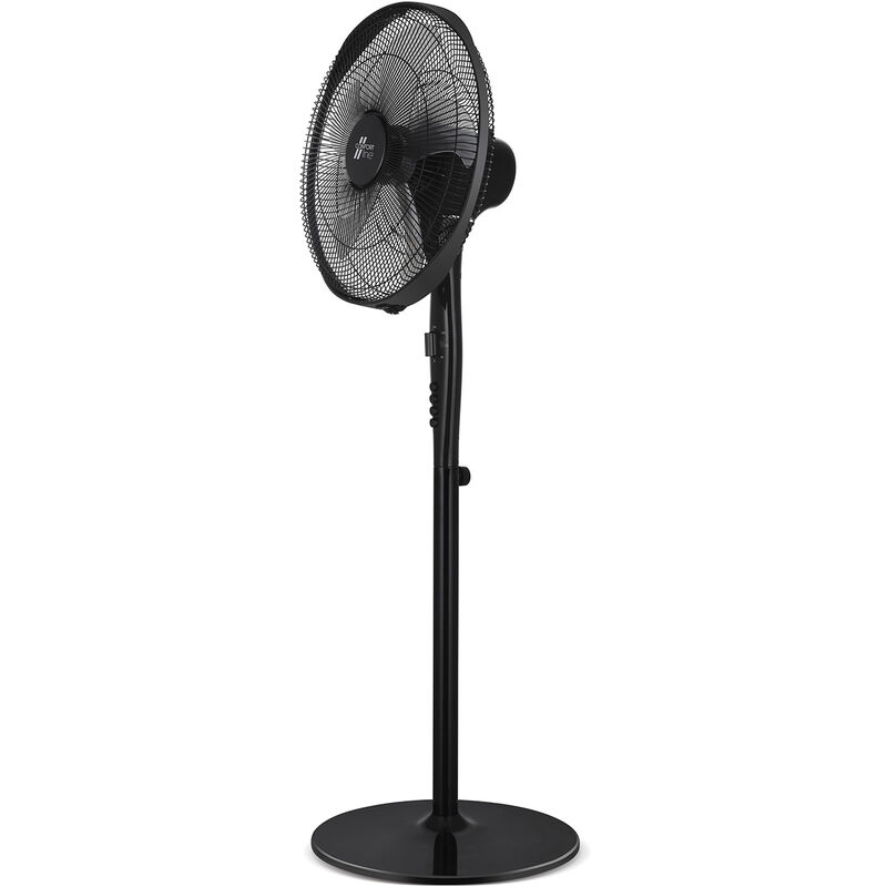 Ventilatore a piedistallo nero da 40 cm 48 w - vlp.black-one - confort line