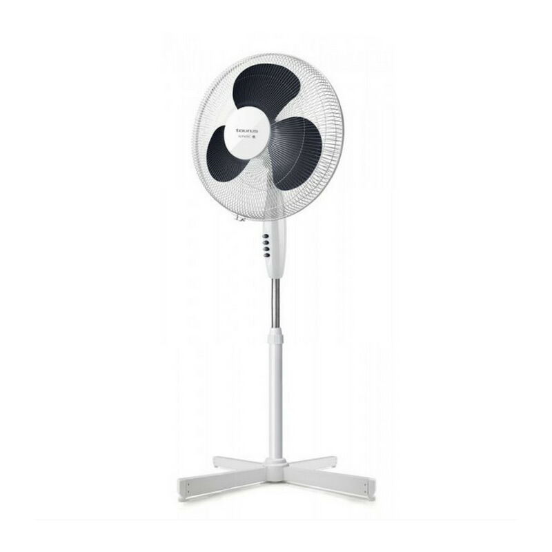 Ventilatore a piedistallo bianco da 40 cm 40 w - greco16c - taurus alpatec