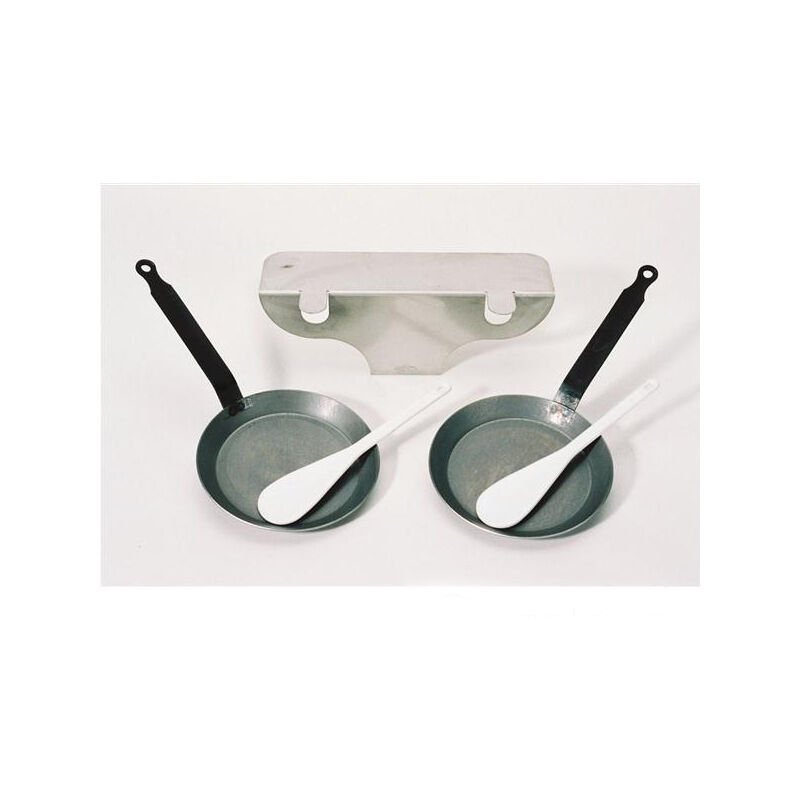 Bron Coucke REB01 Kit Per Raclette Con 2 Padellini E 2 Spatole – Piastra In Acciaio, Dimensioni 53x26.5x40 Cm, Multicolore