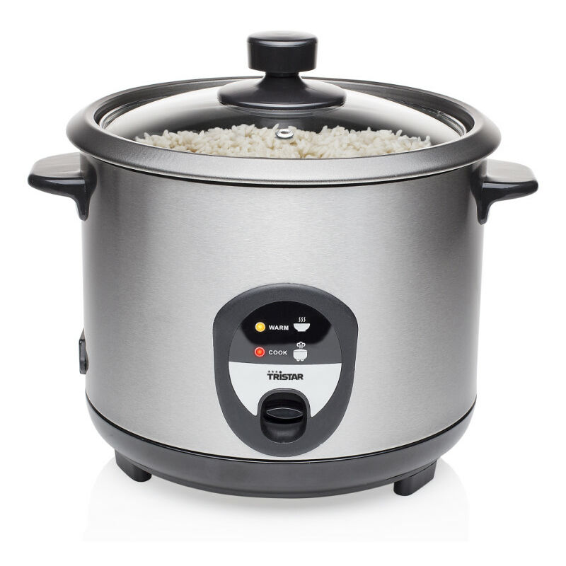 Russell Hobbs Cuociriso 10 Tazze, 700 W, 1.8 Litri, Spatola e Misurino  Inclusi, Acciaio Inox, 19750-56