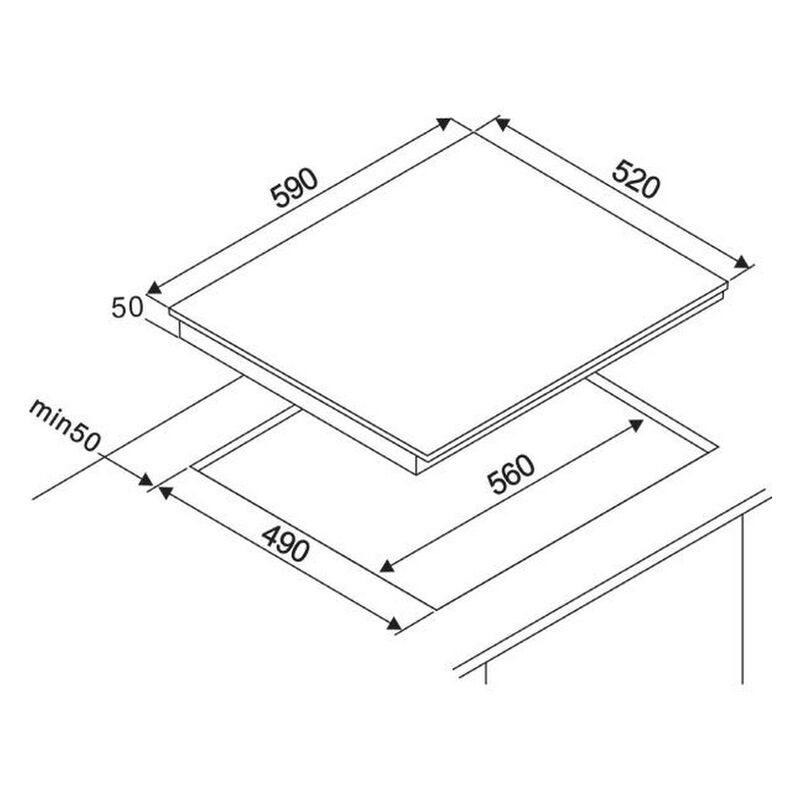 piano cottura in vetroceramica 60 cm 4 fuochi 7000 W nero - ET631FFP8E -  siemens