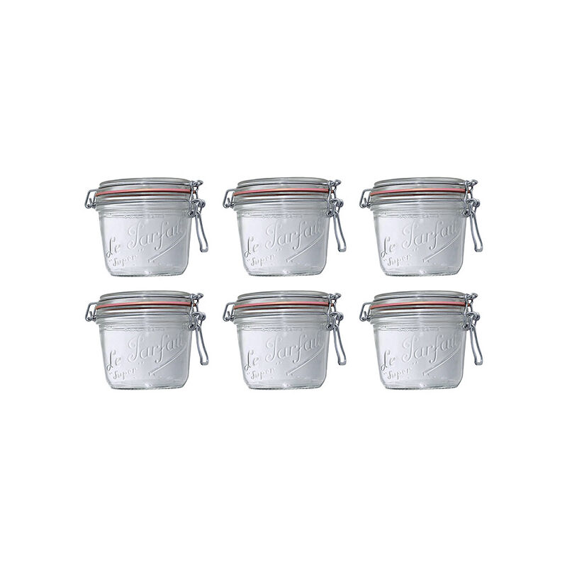Barattolo Weck 290ml  Barattolo Per Conserve Di Alta Qualità Con Coperchio In Vetro Per Cucinare Resistente Al Calore Adatto Al Microonde Adatto Al Forno Vetro Con Bordo Rotondo 900 6 Pezzi 85554436