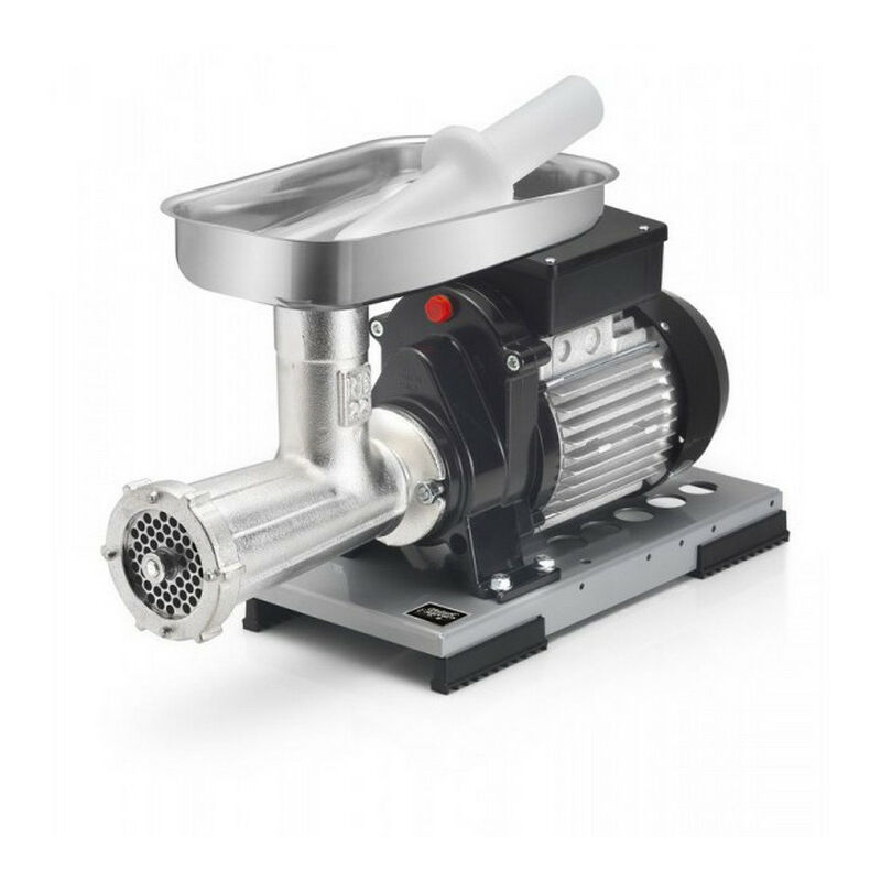 Tritacarne Elettrico Semiprofessionale Con Bocca 22 Cm Monofase In Acciaio Inox